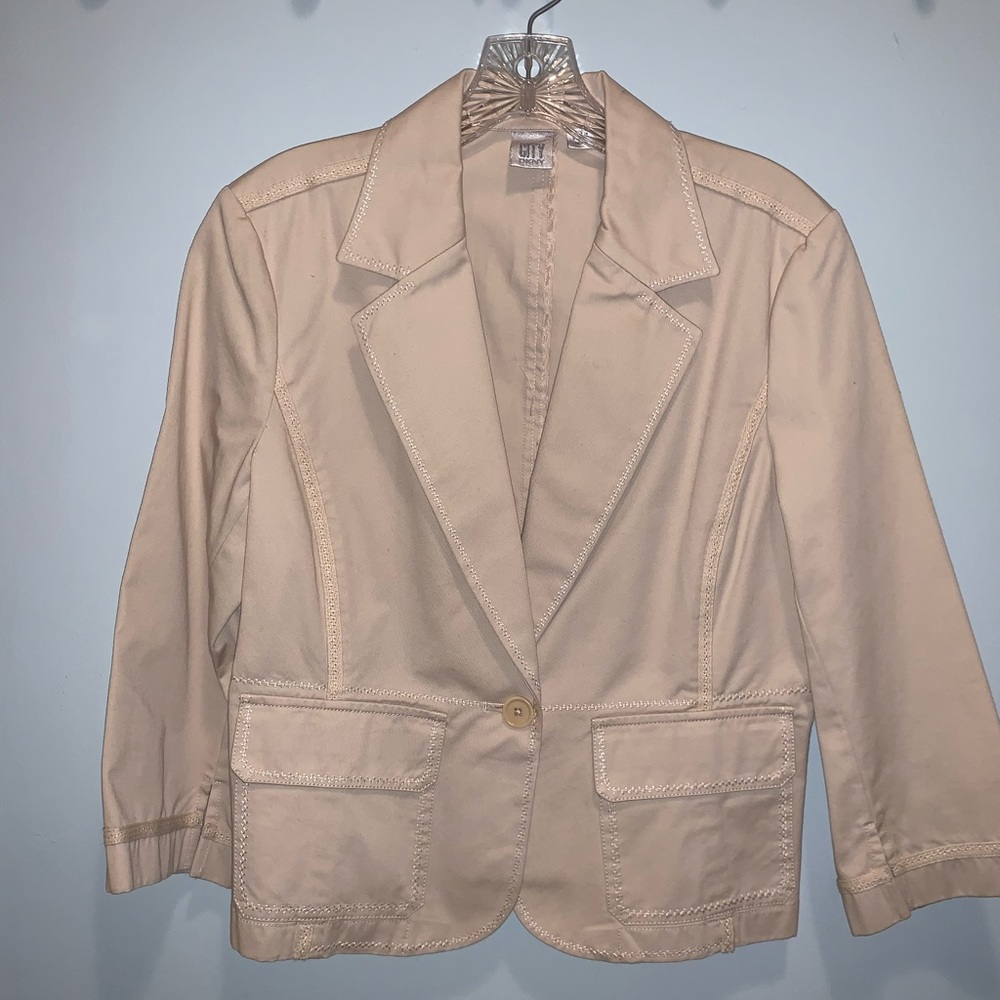 DKNY 3/4 Sleeve Blazer